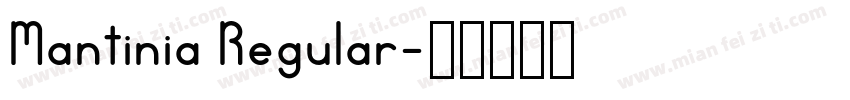 Mantinia Regular字体转换